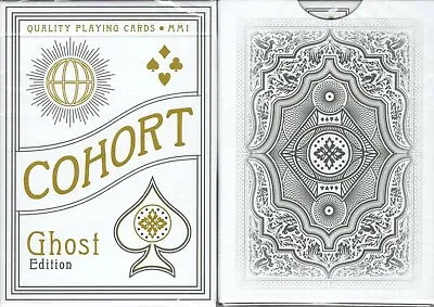 Cohort Ghost Marked Playing Cards Poker Size Deck Cartamundi Ellusionist Sealed • $10.99