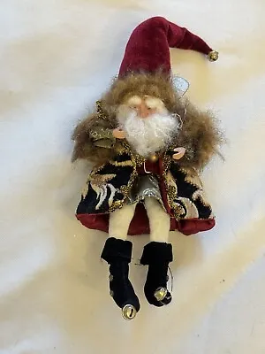Vintage Mark Roberts Santa Fairy Elf Holly Christmas Figurine • $59.99
