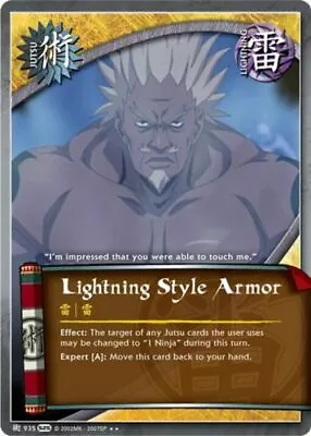 Lightning Style Armor - J-935 - Rare - 1st Edition - Foil Kage Summit Played - N • $2.62