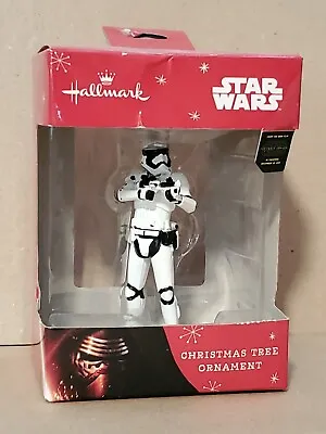 Hallmark Star Wars First Order Stormtrooper Christmas Holiday Tree Ornament NEW • £19.28