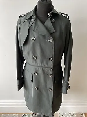 Mint Velvet Green Trench Coat / Crop Jacket Size UK 10 • £45