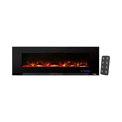 E-Flame USA Livingston 60-inch Wall Mount LED 3-D Electric Fireplace Stove Wi... • $253.90