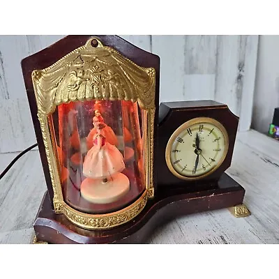 United Clock Ballerina Dancer Light Up Animated Vintage Unique Decor • $131.18