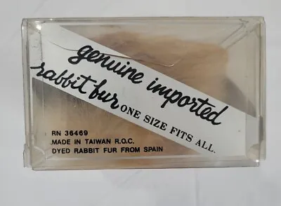 Vintage Real Rabbit Fur Ear Muffs New In Original Box READ Tan • $19.99