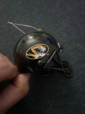 University Of Missouri Mizzou Tigers Plastic Football Helmet Christmas Ornament • $6