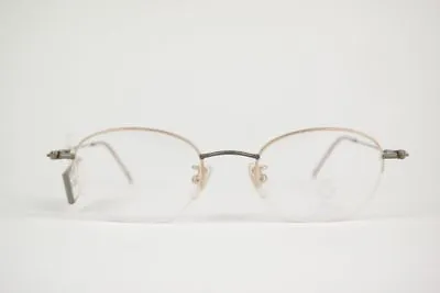 Vintage Faconnable IF744 46 20 135 Silver Half Rim Glasses Frames NOS • £27.13