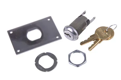 Metal Key Switch EZ Change Replace Lock Garage Door Overhead W/ Hardware DIY Kit • $17.99