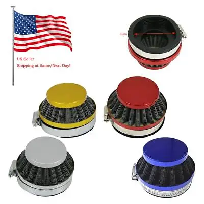 High Performence 60mm Air Filter For 49cc 60cc 80cc Motorized Bicycle Carburetor • $6.99