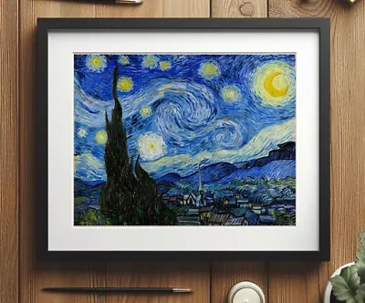 Starry Night By Vincent Van Gogh Oil Painting Reproduction Print Wall Art Poster • $7.99