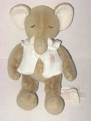 MiYim Simply Organic Tan Brown Elephant Cotton Plush Stuffed Animal Baby Toy 9  • $19.79