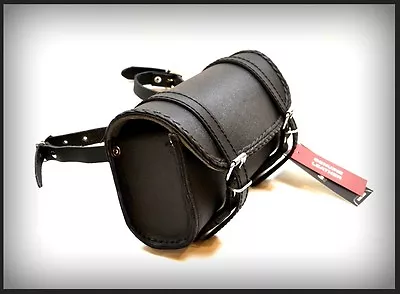 Leather Saddlebag - Rectangular - New Custom Motorcycle Shadow Intruder Virago • $55.66