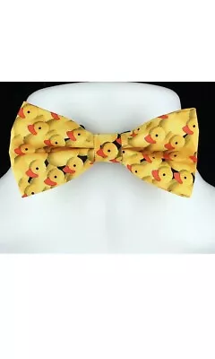 Rubber Ducky Men's Bow Tie Pretied Adjust Novelty Animal Duck Fun Yellow Bowtie  • $8.99