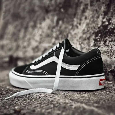 2024 VAN Old Skool Skate Shoes Black All Size Classic Canvas Running Sneakers UK • £18.98