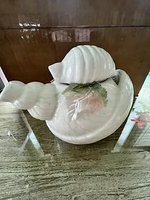 Unique/ SEA SHELL TEA POT/Hand Painted With Lid/perfect/ • $44.15
