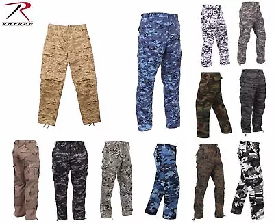 Rothco Military Camouflage BDU Army Fatigue Tactical Combat Camo Pants SM-2X • $36.95