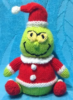 KNITTING PATTERN - Christmas Grinch Inspired Chocolate Orange Cover / 17 Cms Toy • £3.25
