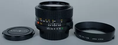 EX+ Minolta MD 24mm F2.8 Super Wide Angle Prime MF Lens Leica Collaboration • $211.29