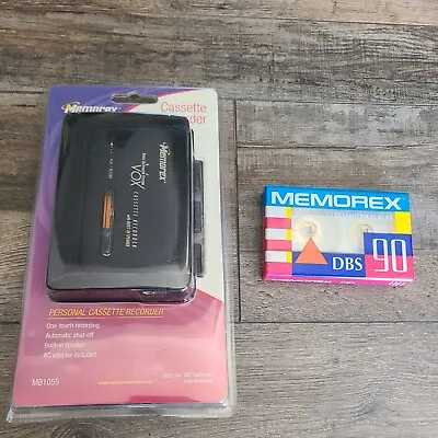 Memorex Cassette Recorder Vox Voice Activated Player MB1055 New With Tape Black • $49.95