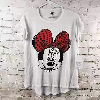 Lauren Moshi X Disney Couture Edda Vintage T-Shirt Minnie Head Small NWT White • $15