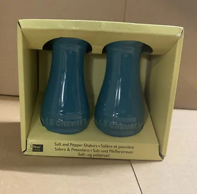 Le Creuset Salt And Pepper Shakers - Teal (BNIB) • £29.99