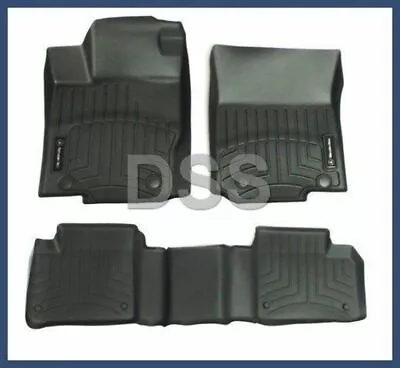 Genuine Mercedes GL ML GLE All Weather Floor Liners Mats Rubber Season Black • $233.99