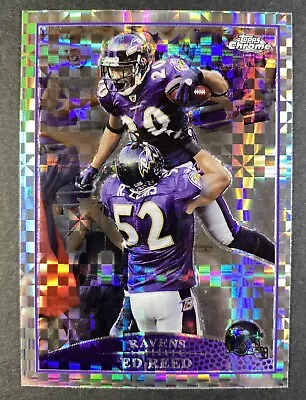 2009 Topps Chrome Retail X-Fractor Ed Reed W/ Ray Lewis #TC16 HOF • $30