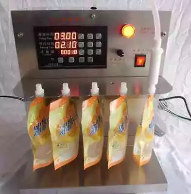 Stainless Steel Temperature Stand-up Pouches Soy Milk Filling Machine 220V A • $618.30