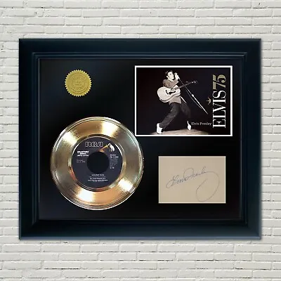 Elvis Presley Framed 45 Gold Record Reproduction Signature Display 2 • $129.95