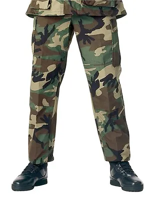 Woodland Camo Military Cargo BDU Pants 7941 Rothco  • $46.99