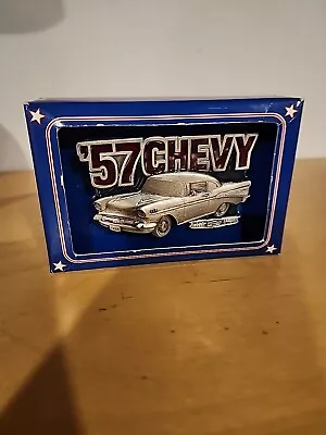 '57 CHEVY Chevrolet BELT BUCKLE Vintage Car Hot Rod Sears NOS NEW IN BOX • $24.99