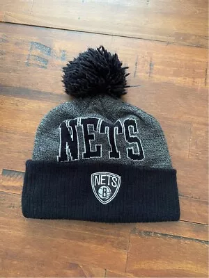 Mitchell & Ness NBA Cuffed Basketball Beanie Knit Hat Brooklyn Nets Winter Ski • $14