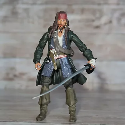 Rare Pirates Of The Caribbean Jack Sparrow 3.75  Disneyland Figure Johnny Depp   • £29.99