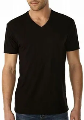 $13.99 • Buy 3-6 Pack Men's 100% Cotton Tagless V-Neck T-Shirt Undershirt Tee