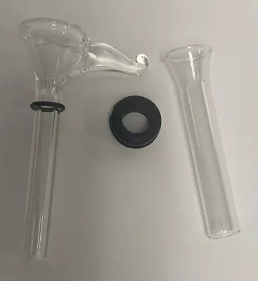3  Glass Pull Bowl & 3  Glass Down Stem Waterpipe Replacement Parts • $16.95