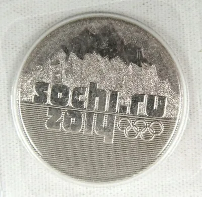 Russia Coin 25 Rubles Olympic Games Sochi 2014 Unc  • $6