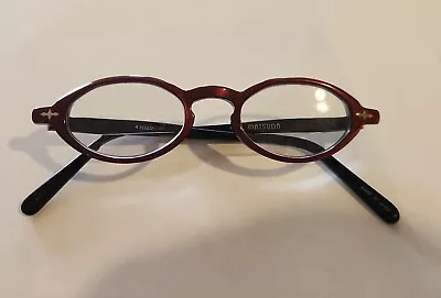 MATSUDA 10301 Womens Maroon Glasses Frame  Japan 43-20-145 Flaw • $100