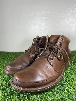 Born Nigel Mens Size 9M Brown Leather Lace -Up Boots Soft Toe Chukka • $45