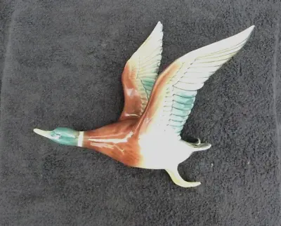 £29.99 • Buy Rare Bretby Pottery Flying Duck Wall Ornament Large Ceramic Quality Mallard Duck