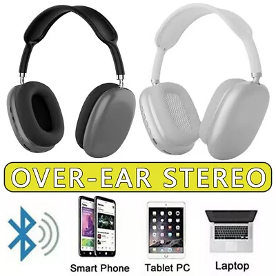 Wireless Bluetooth Headphones With Noise Cancelling Over-Ear Stereo Earphones AU • $16.99