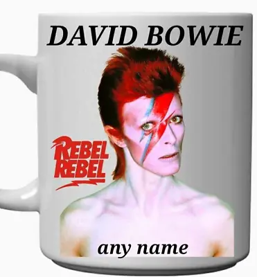 2024 - DAVID BOWIE PERSONALISED MUG By MUGS4EVERYONE • £8.30