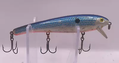 Vintage Mann's Stretch 4.5 Gray With Blue Back Jerk Bait Fishing Lure (Lot 92) • $2.99