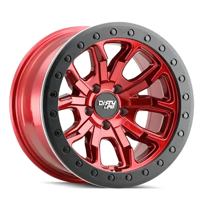 DIRTY LIFE 9303 DT-1 Simulated Beadlock 17X9 5X139.7 Offset -12 Red (Qty Of 1) • $389.99