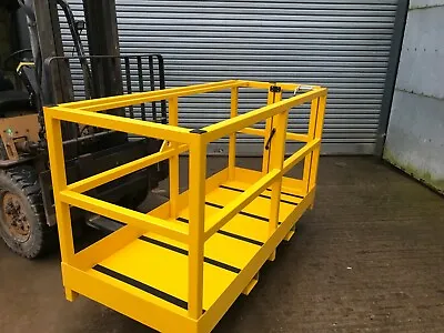 Forklift Safety Access Platform Man Cage Basket  2m - Side Gate • £1200