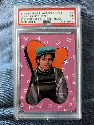 1984 Topps Michael Jackson Stickers Michael Jackson #1 PSA 7 • $7.99