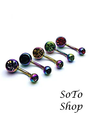 Chromaflair Surgical Steel Belly Bar Navel Piercing Jewellery Packs & Singles UK • £2.69