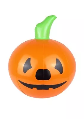 NEW - Inflatable Pumpkin 35cm - Orange Black Halloween Party Prop Decoration • £3.59