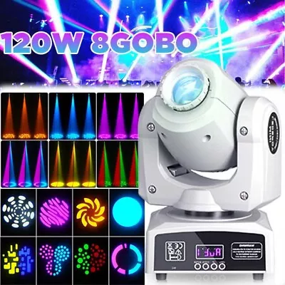 120W LED Moving Head Stage Light RGBW 8Gobo Spot Beam Disco DJ Show Lighting DMX • $62.99