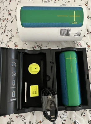 $195 • Buy Ue Boom 2 Ultimate Ears Boom 2 Waterproof Wireless Bluetooth Speaker Blue Green