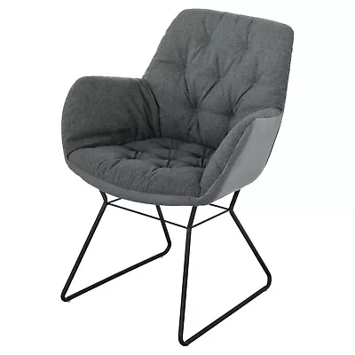 Leyton Two Tone Lounge Chair In Grey • £329.50