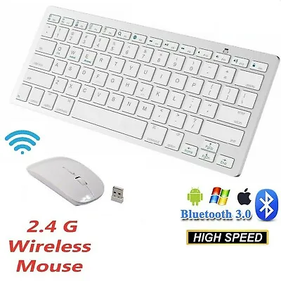 Wireless Bluetooth Keyboard Optical Mouse For PC Laptop Computer Smartphone US • $16.99